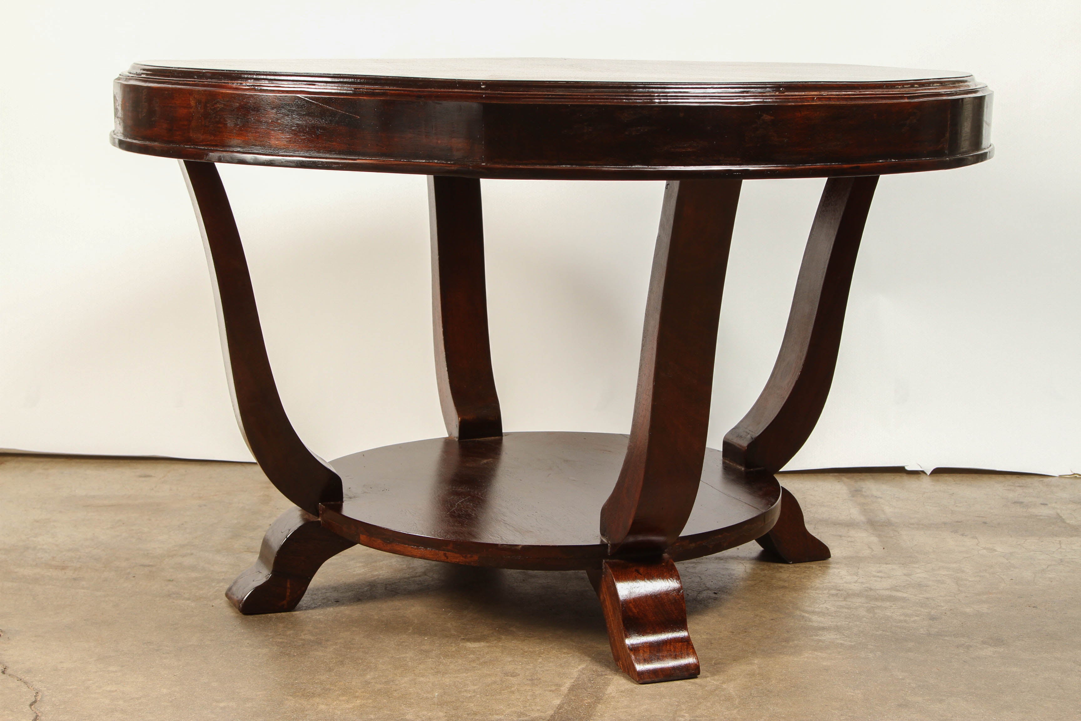 Rosewood Art Deco Center Table For Sale 1