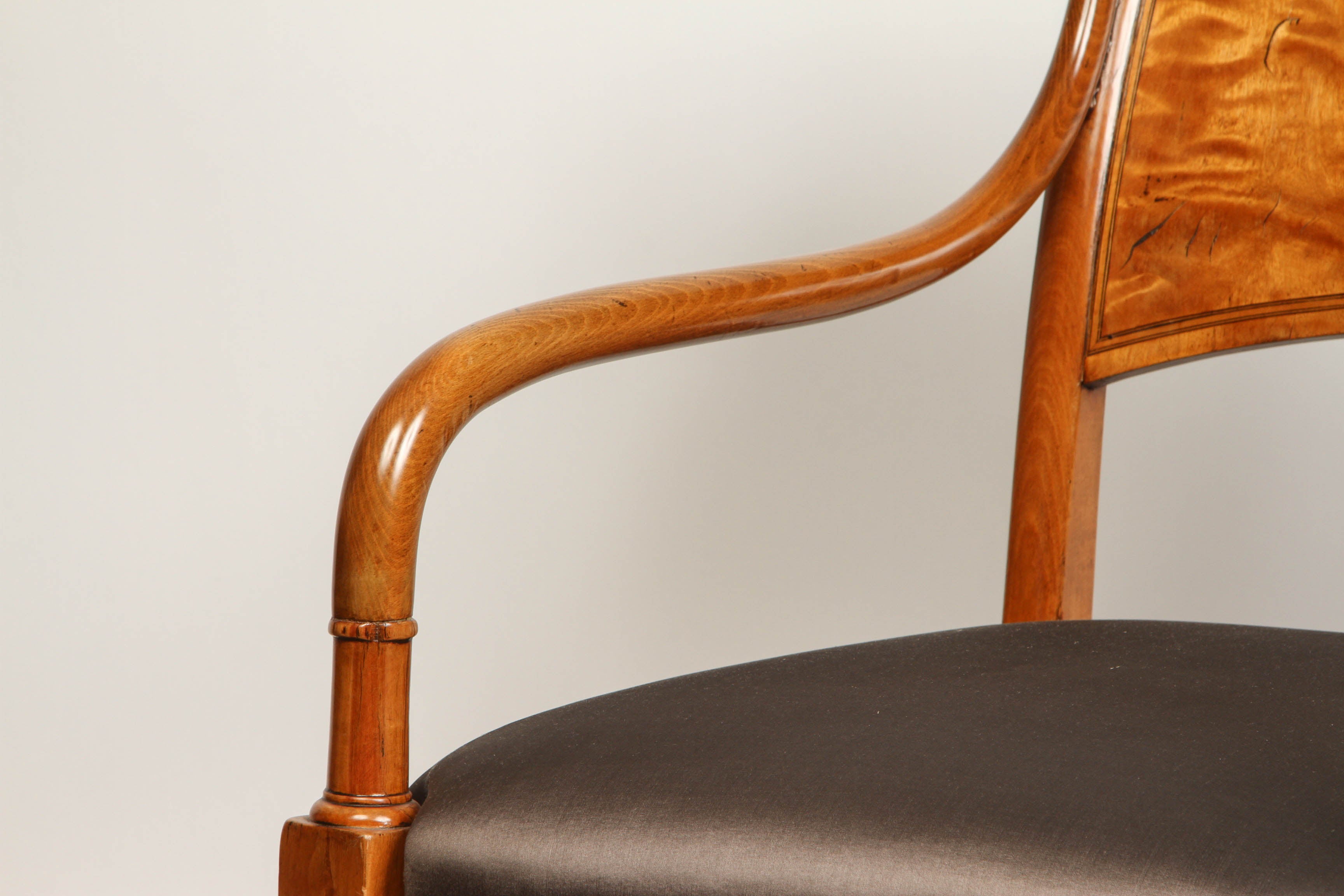 Danish Biedermeier Arm Chair In Excellent Condition In Pasadena, CA