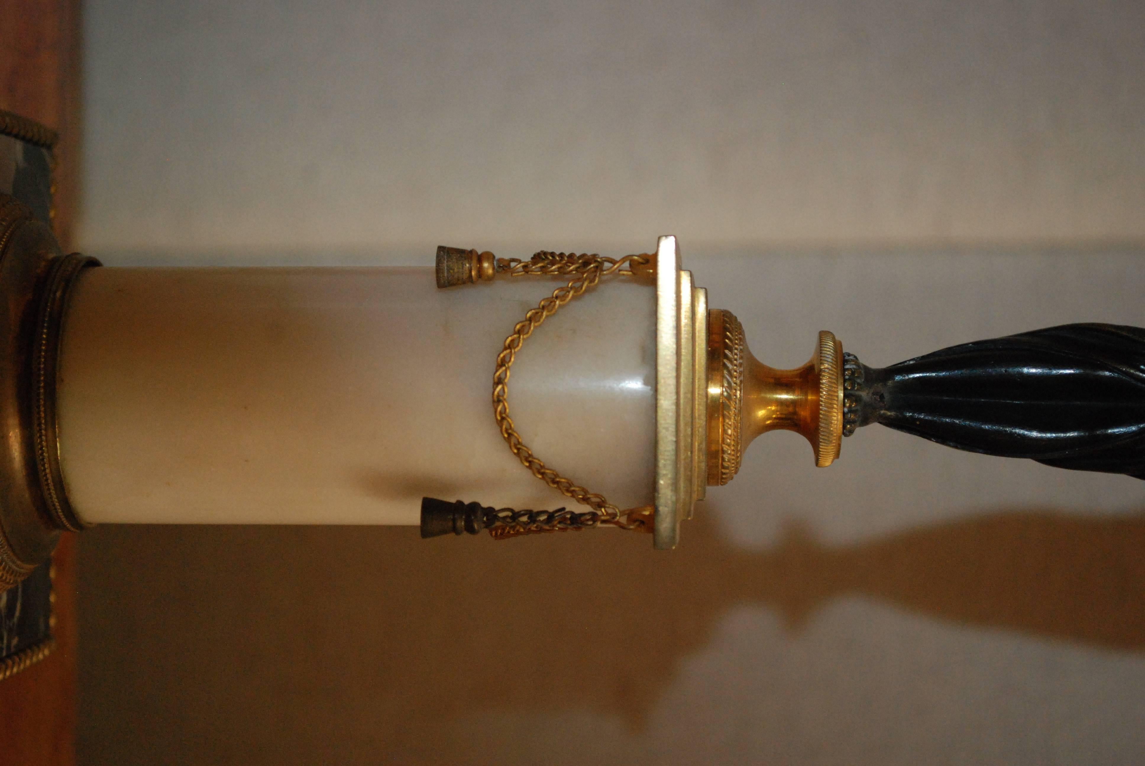 19th Century Pair of Swedish Gustavian Candlesticks  2