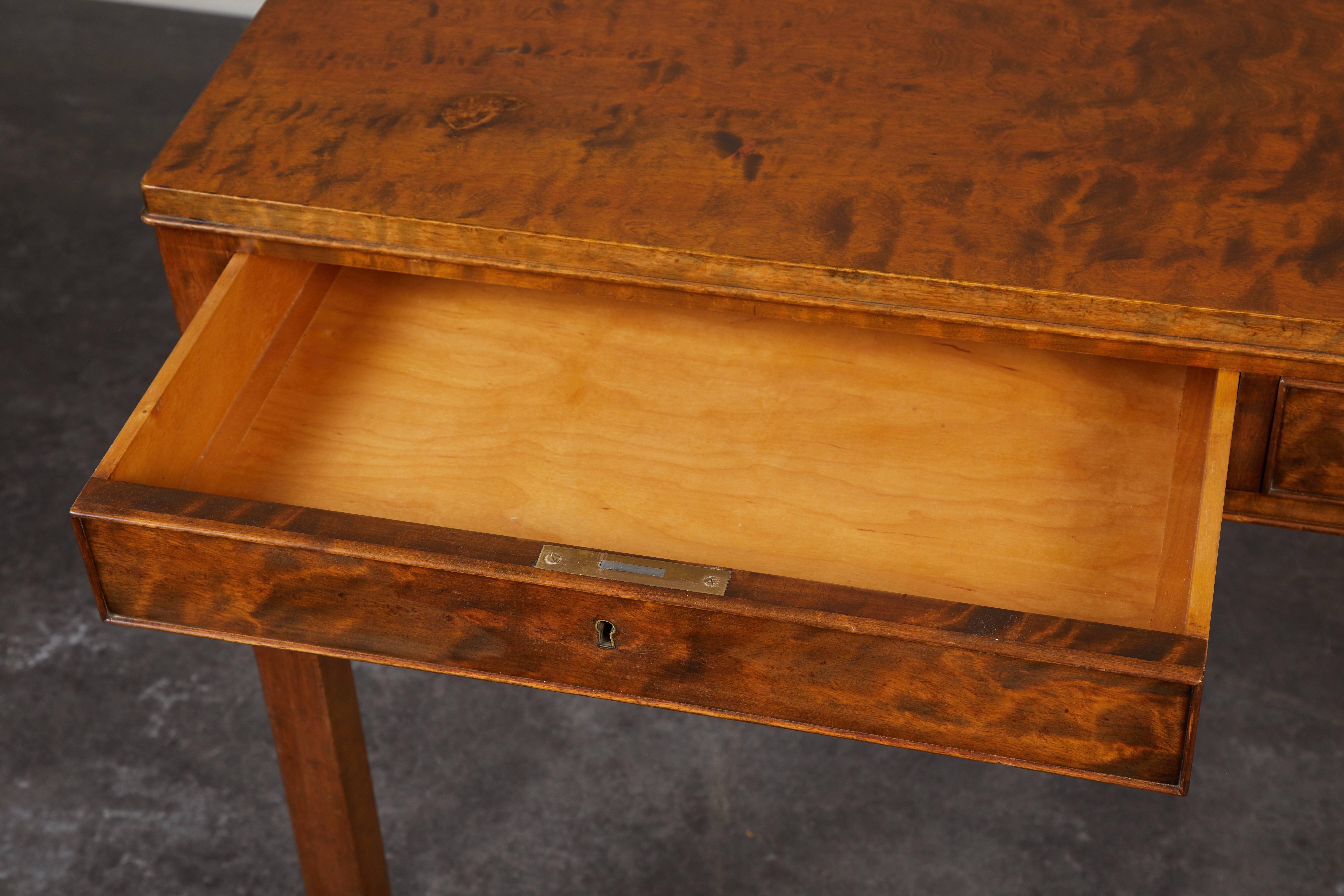 Art Deco Birch Biedermeier Desk 1