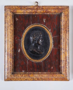19th Century, Italian Marble and Bronze Reliefs, Set of Four