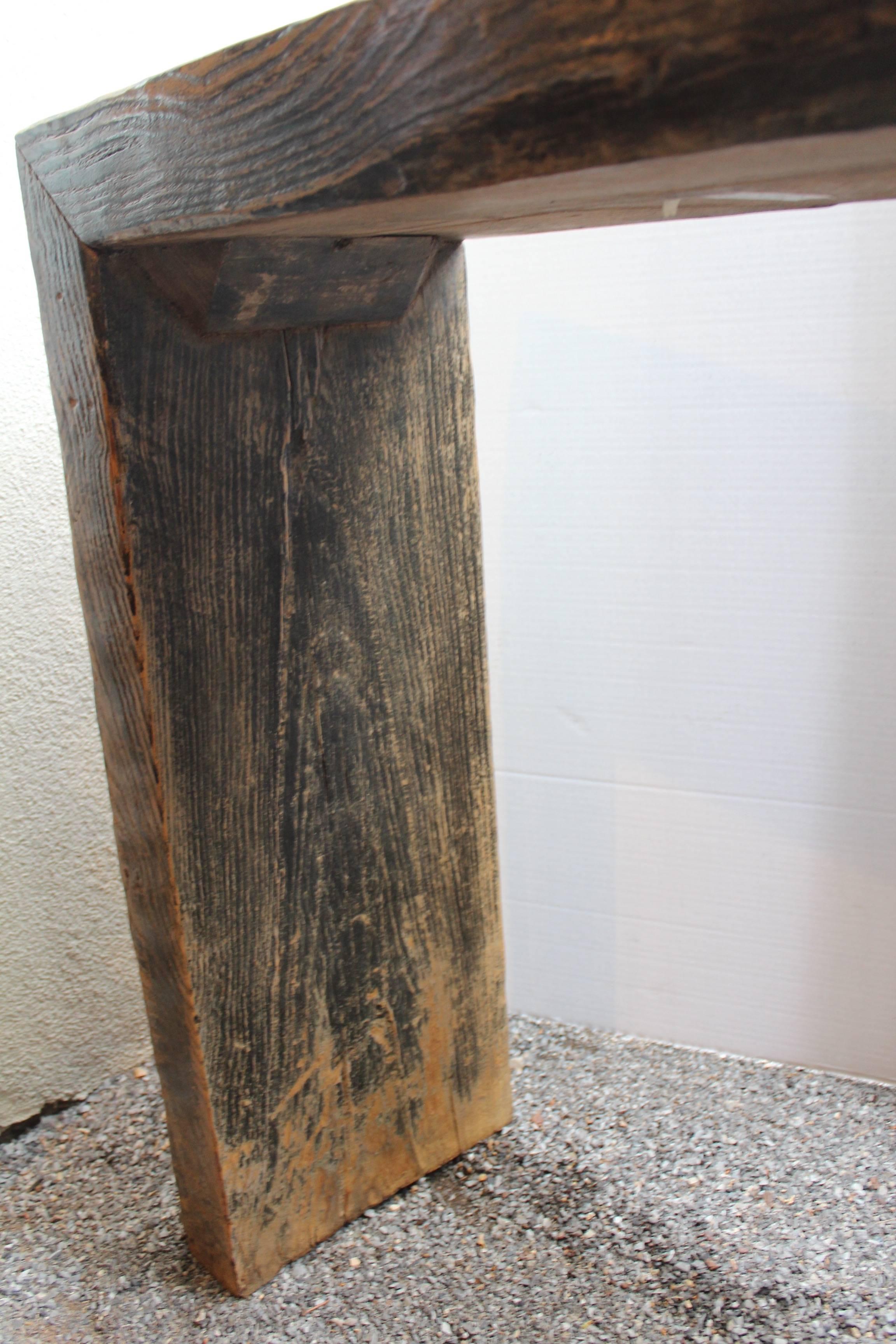 antique narrow console table