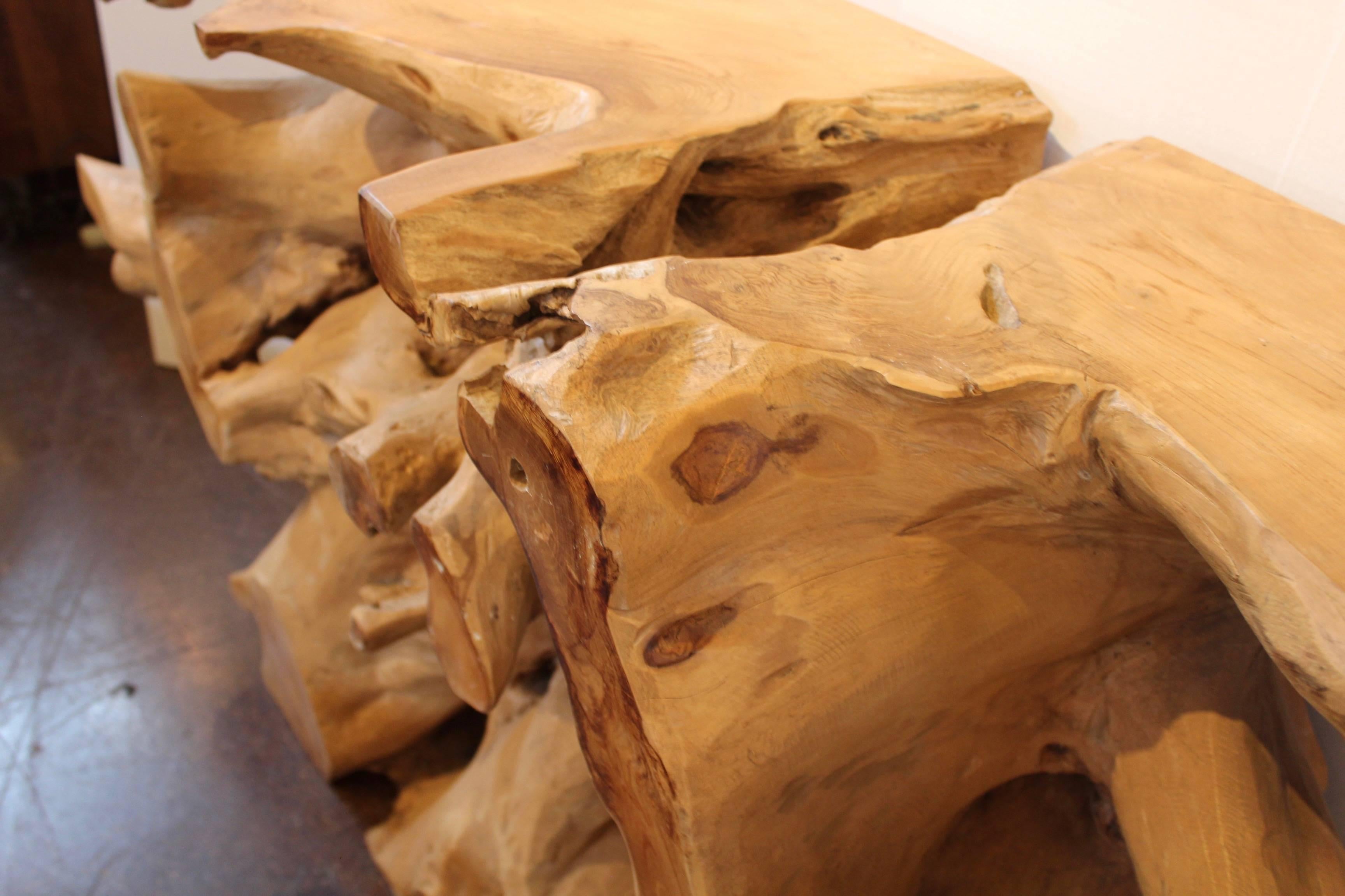 20th Century Teak Root Console