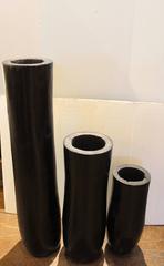 Organic Black Coconut Vases