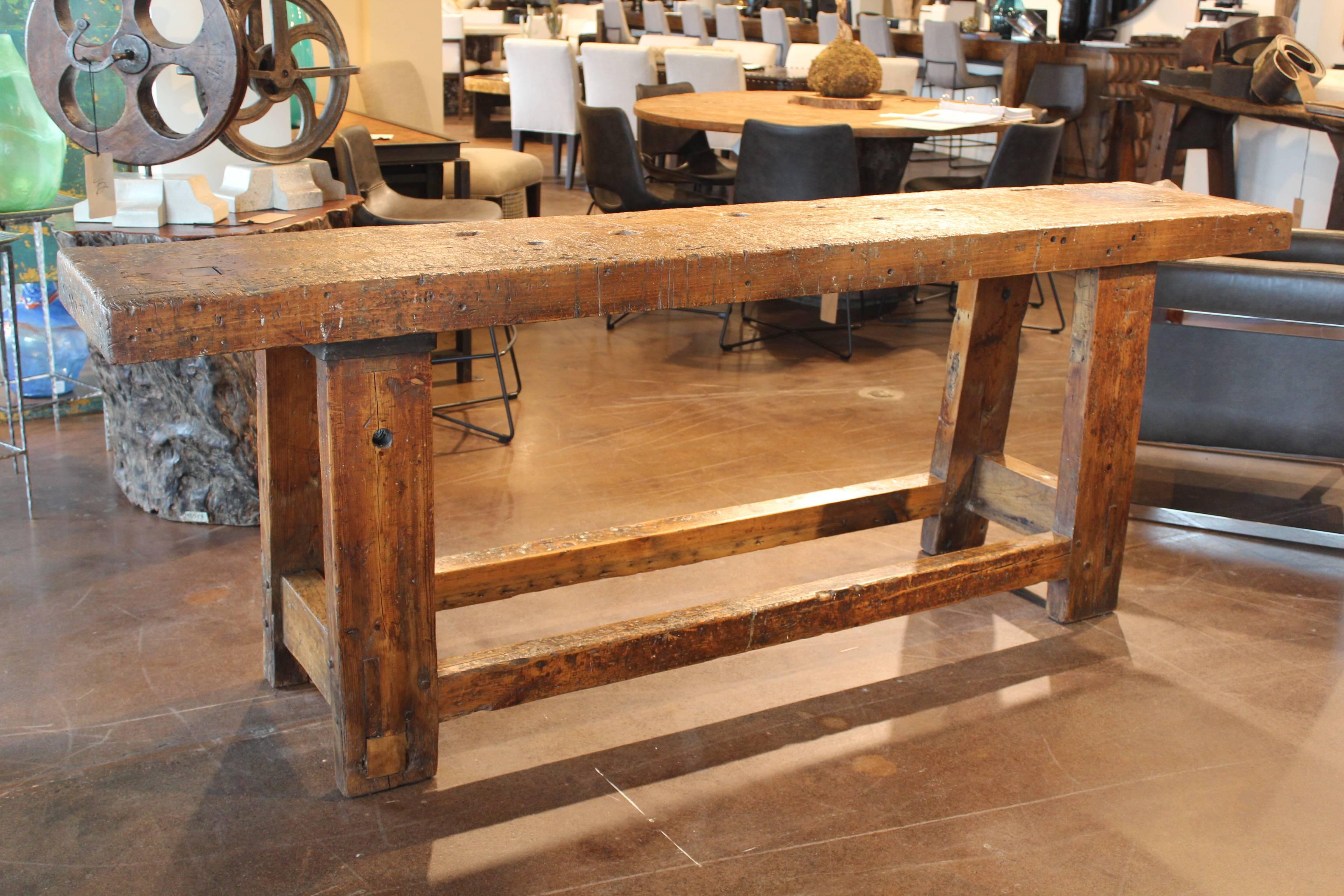 Modern Vintage French Artisans Work Table