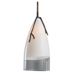 RENG, Twig, Decorative Glass, Bell Shaped Body with Steel Stem Decoration