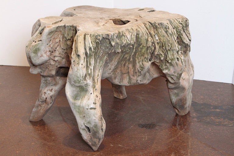 20th Century Naturally Bleached Teak End Table