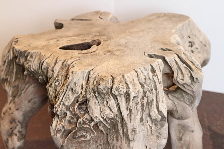 Naturally Bleached Teak End Table 4