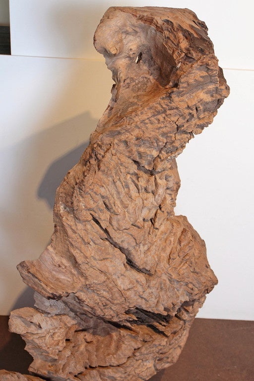 Modern Organic Abstract Wood Sculpture,  50