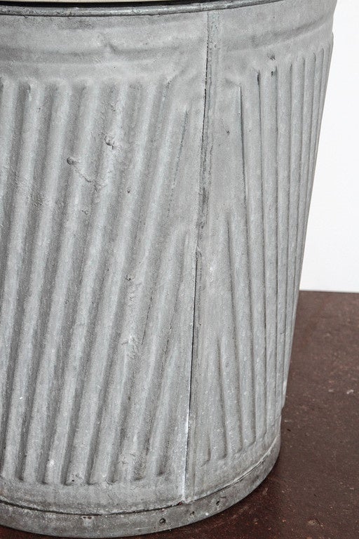 Galvanized Vintage Dolly Tub Side Table at 1stDibs