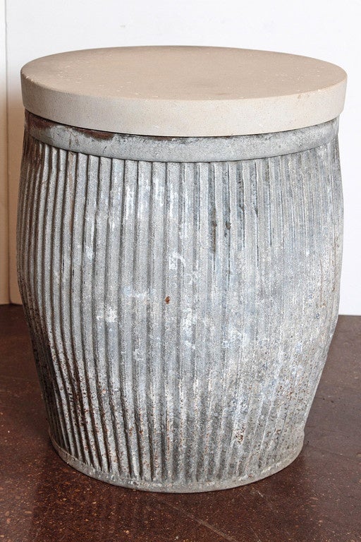 Galvanized Dolly Tubs Side Tables at 1stDibs galvanized tub coffee