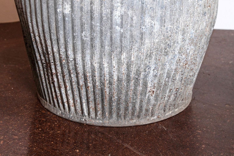 Galvanized Dolly Tubs Side Tables at 1stDibs galvanized tub coffee