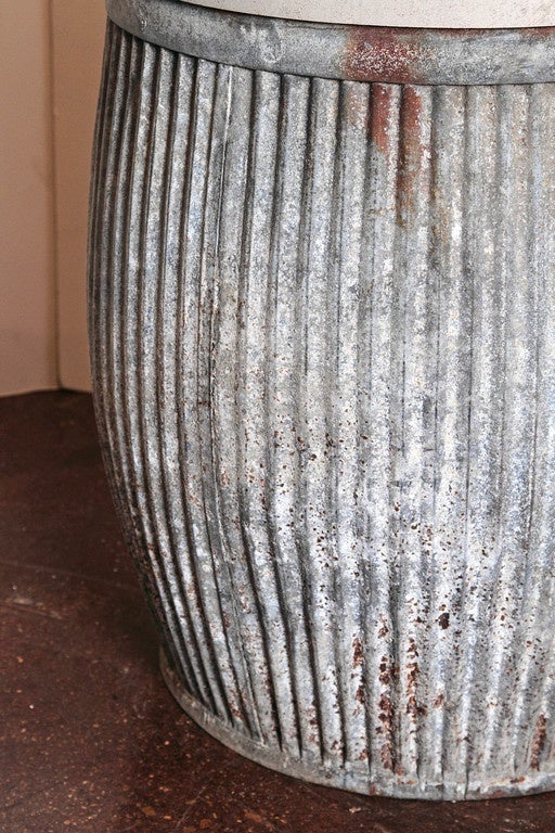 Galvanized Dolly Tubs Side Tables at 1stDibs galvanized tub coffee