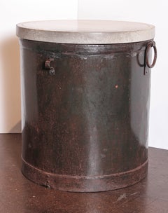Galvanized Colonial Bin End Table
