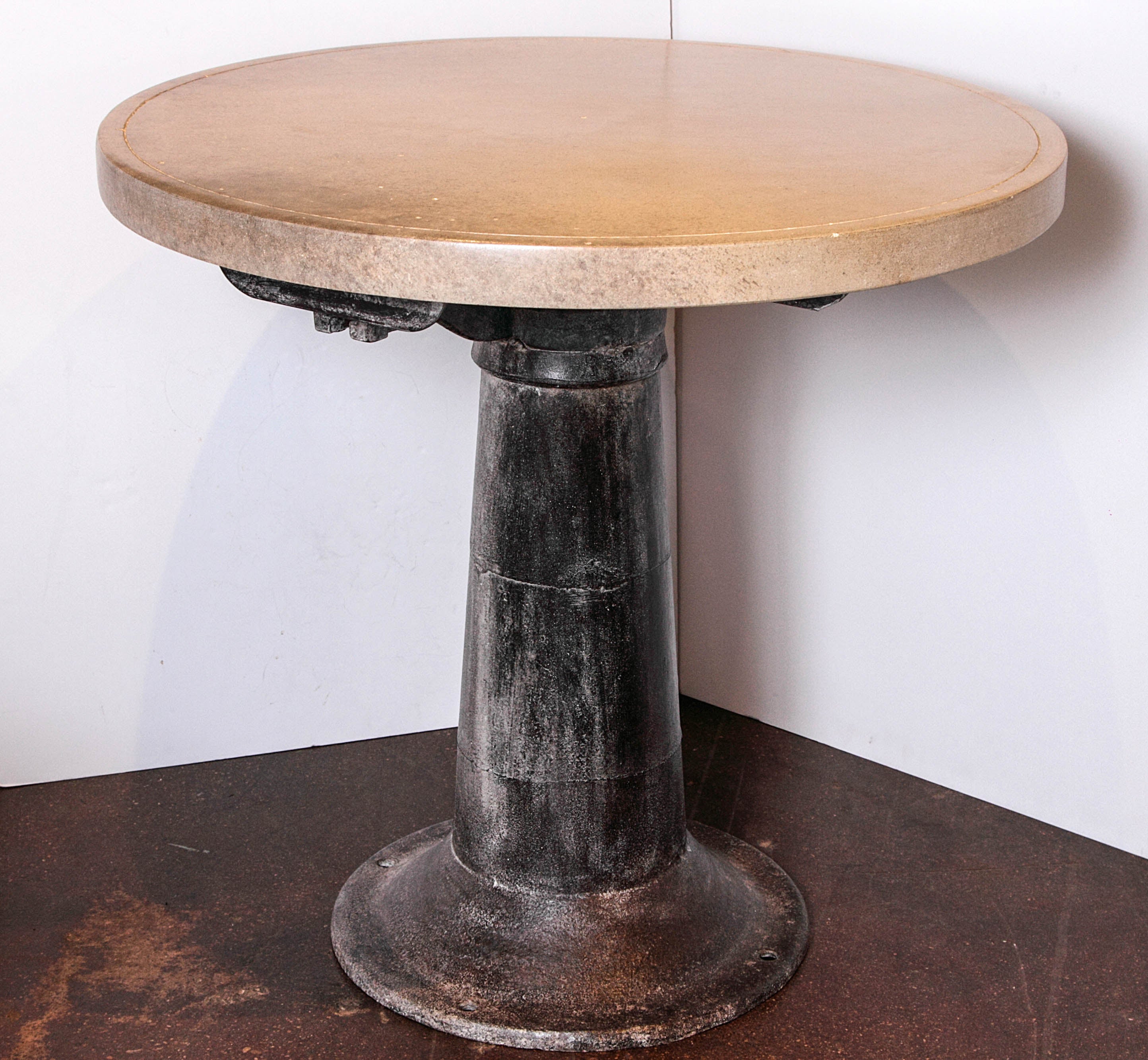 Industrial Counter Height Table
Cast Iron Machine Mount 
2