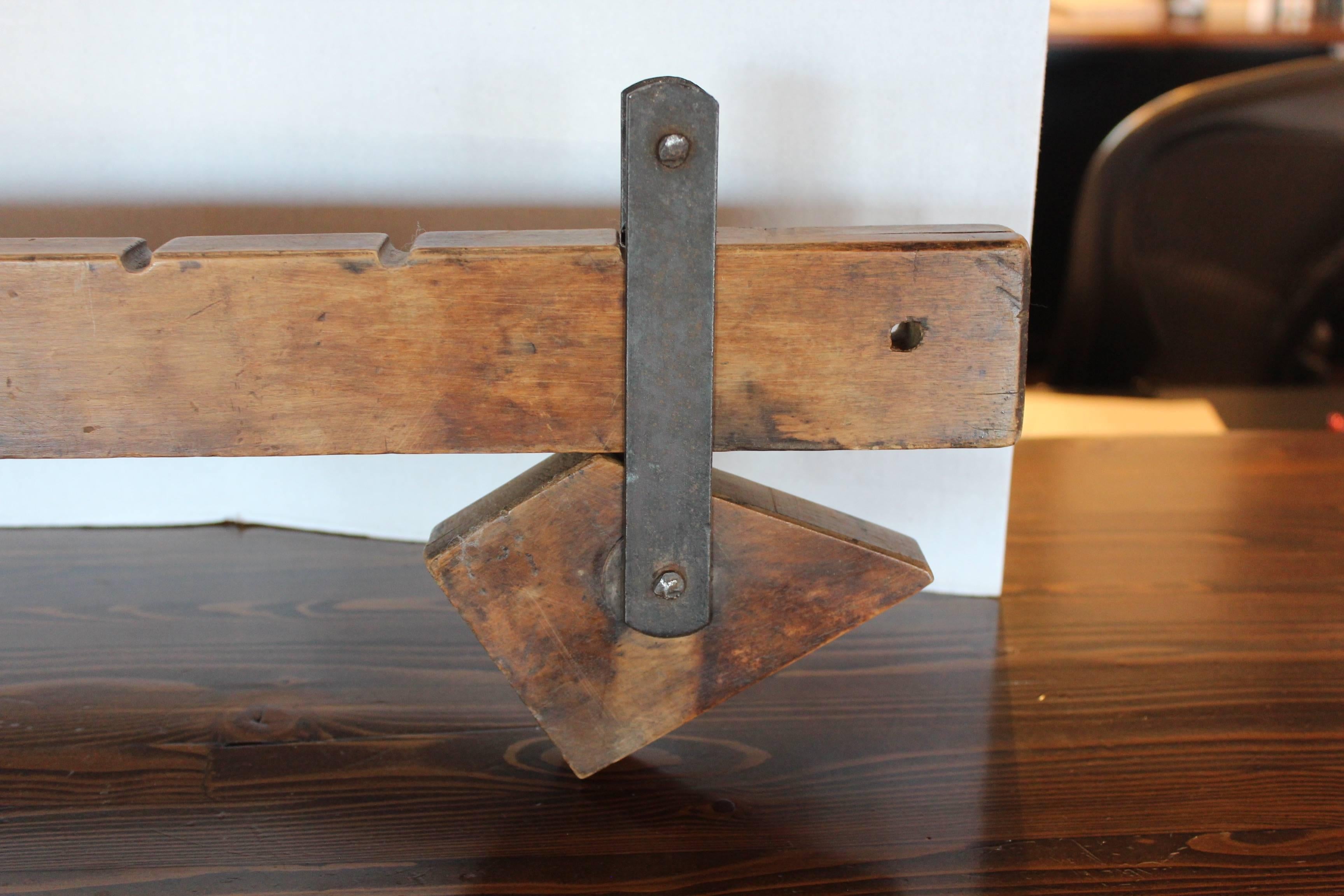 Iron French Tradesman Woodwork Clamp as Decor 