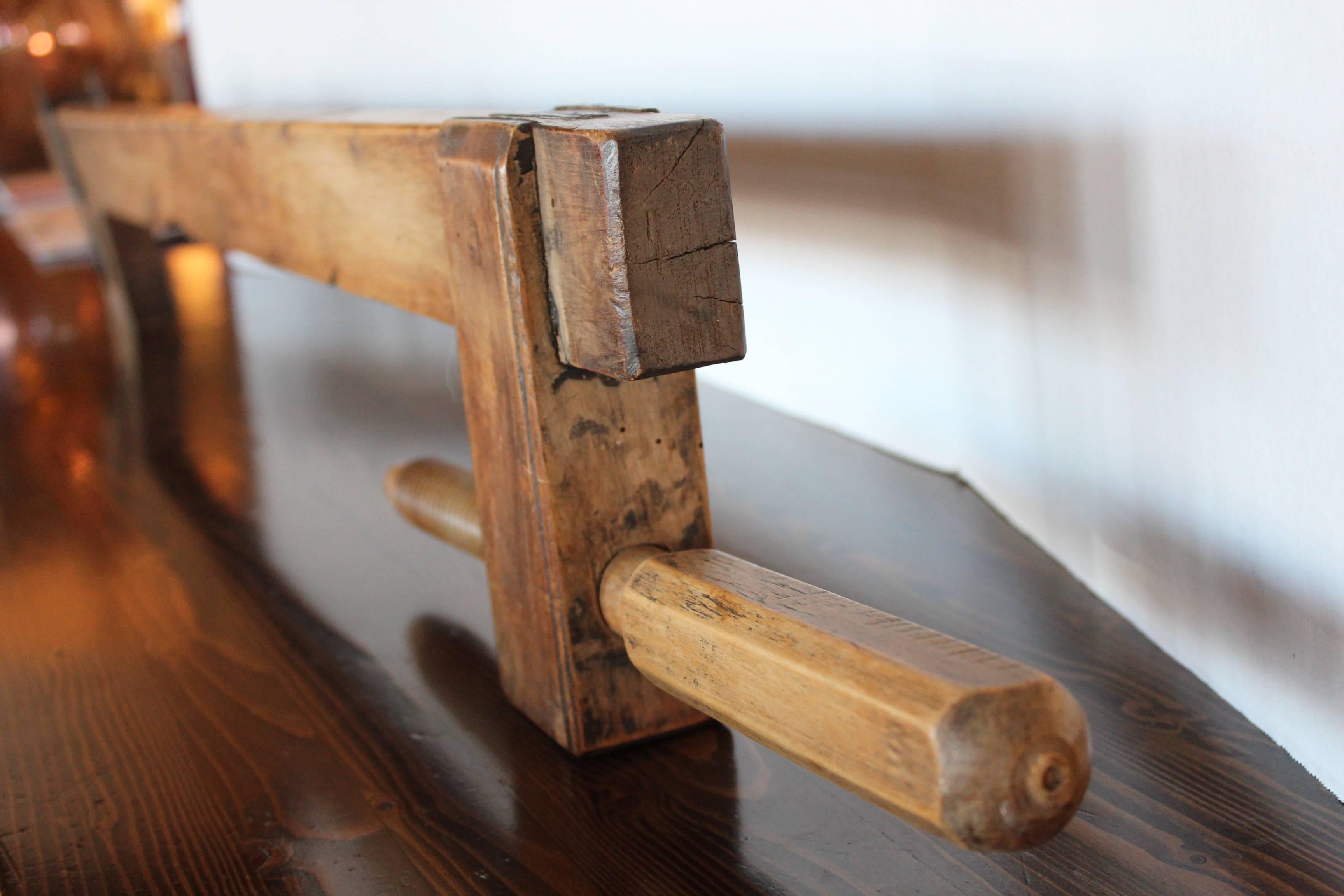 French Tradesman Woodwork Clamp as Decor  1