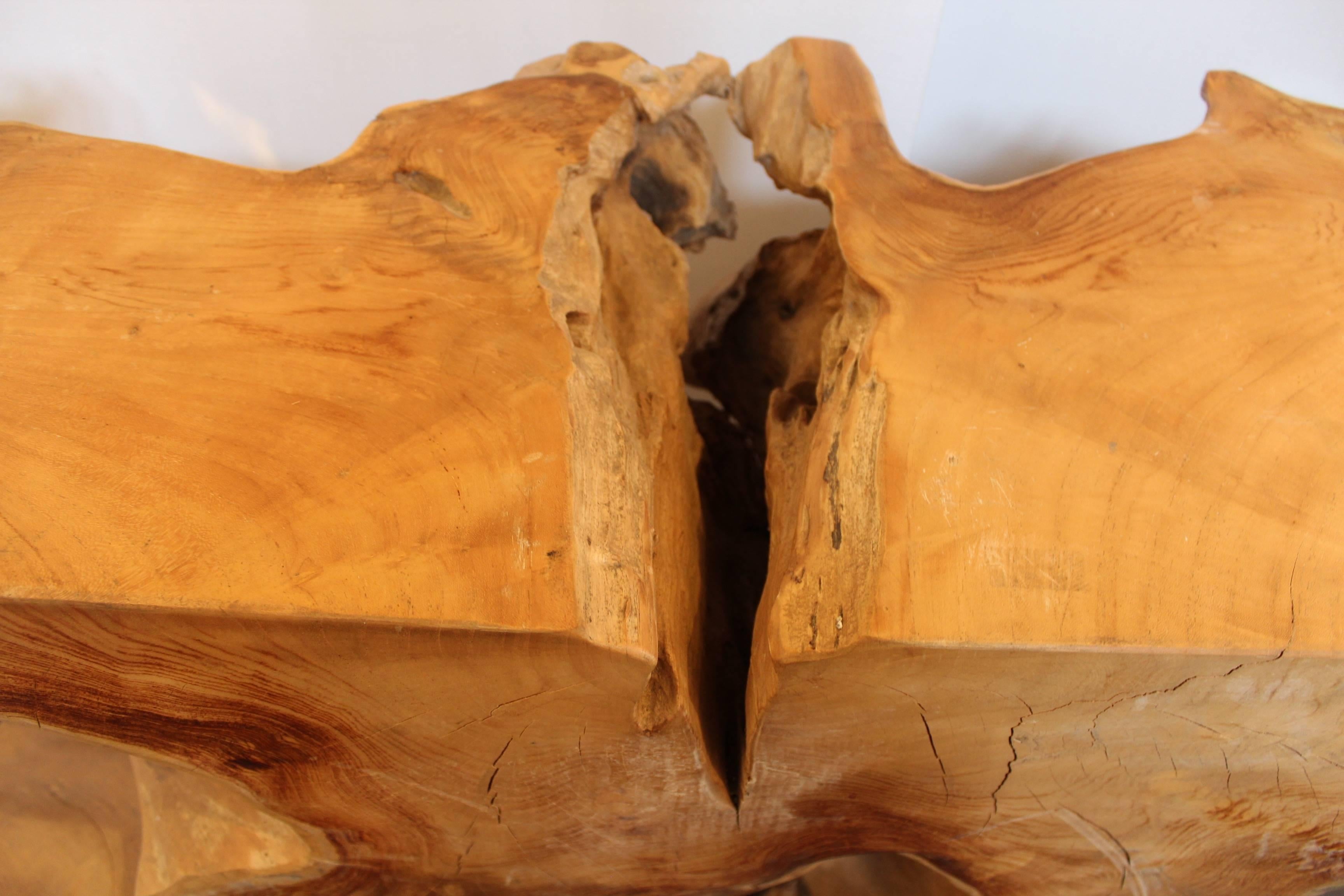South Asian Teak Root Console