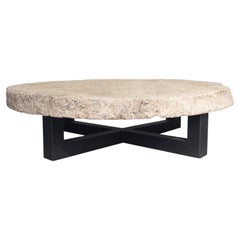 Vintage Granite Well Cover on Powder Coat Steel Base