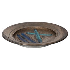 Monumental Stoneware Charger by Patrick Horsley "XII"