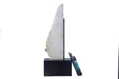Selenite Sculpture on Steel Mount