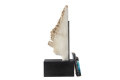 Selenite Sculpture on Steel Mount