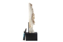 Selenite Sculpture on Steel Mount
