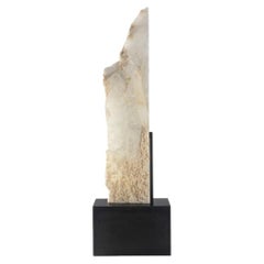 Selenite Sculpture on Steel Mount