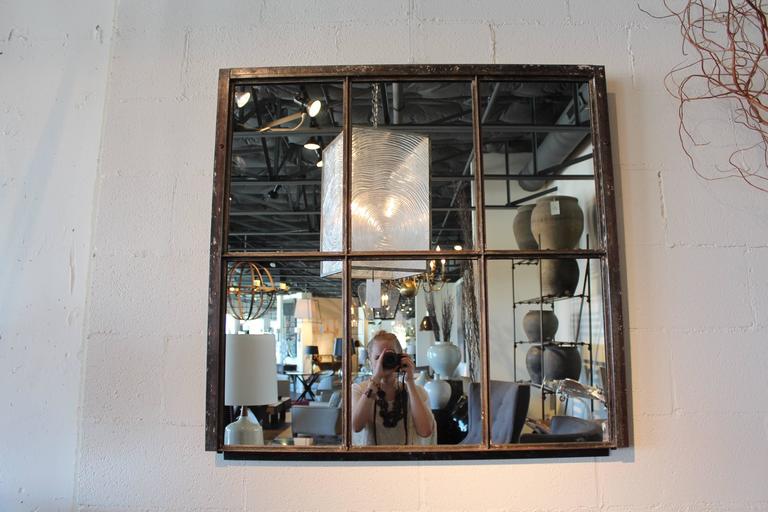 French Industrial Window Frame Mirror At 1stdibs Industrial Window Frame Mirror At 1stdibs