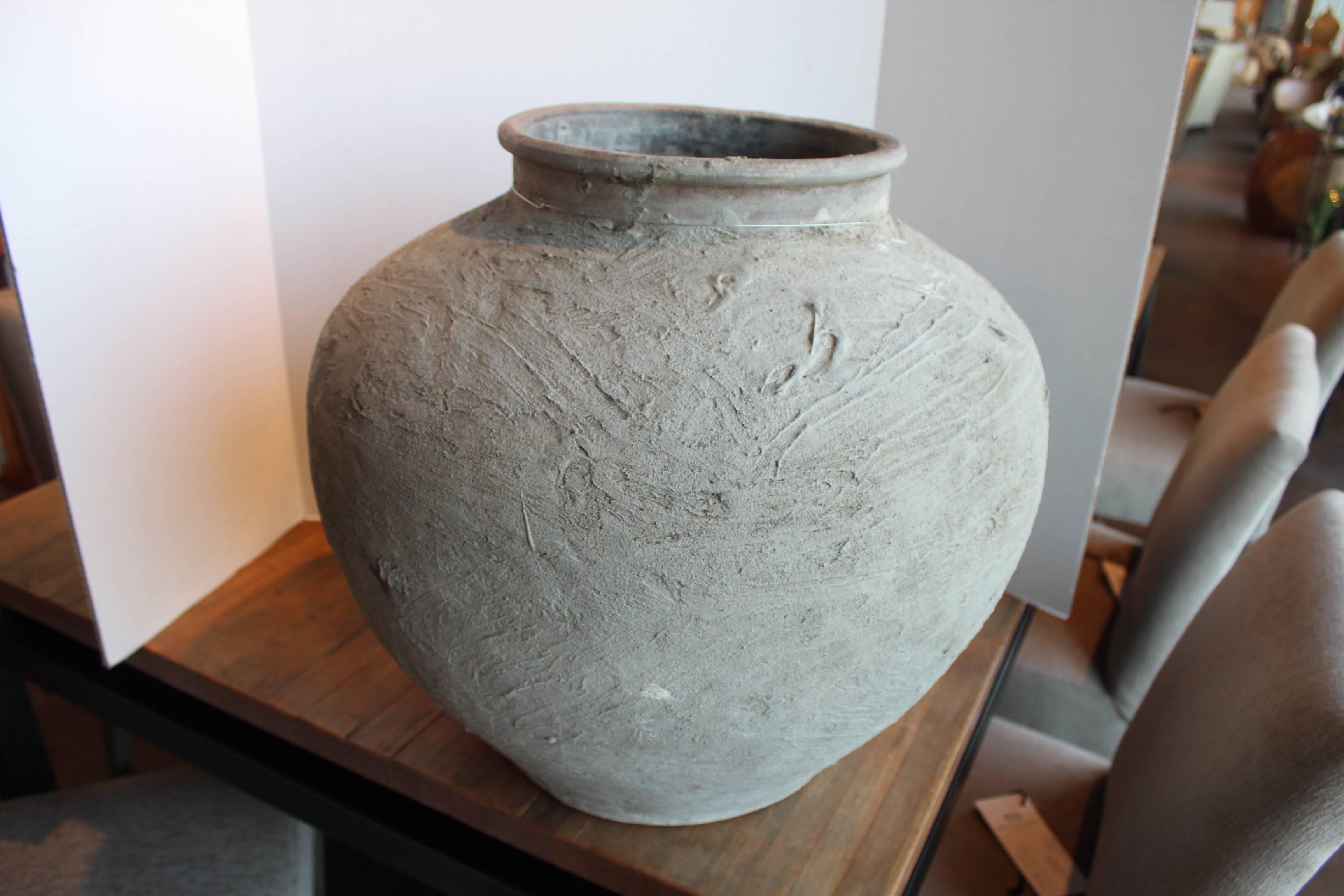 Early 20th Century Primitive Antique Terra Cotta Jar