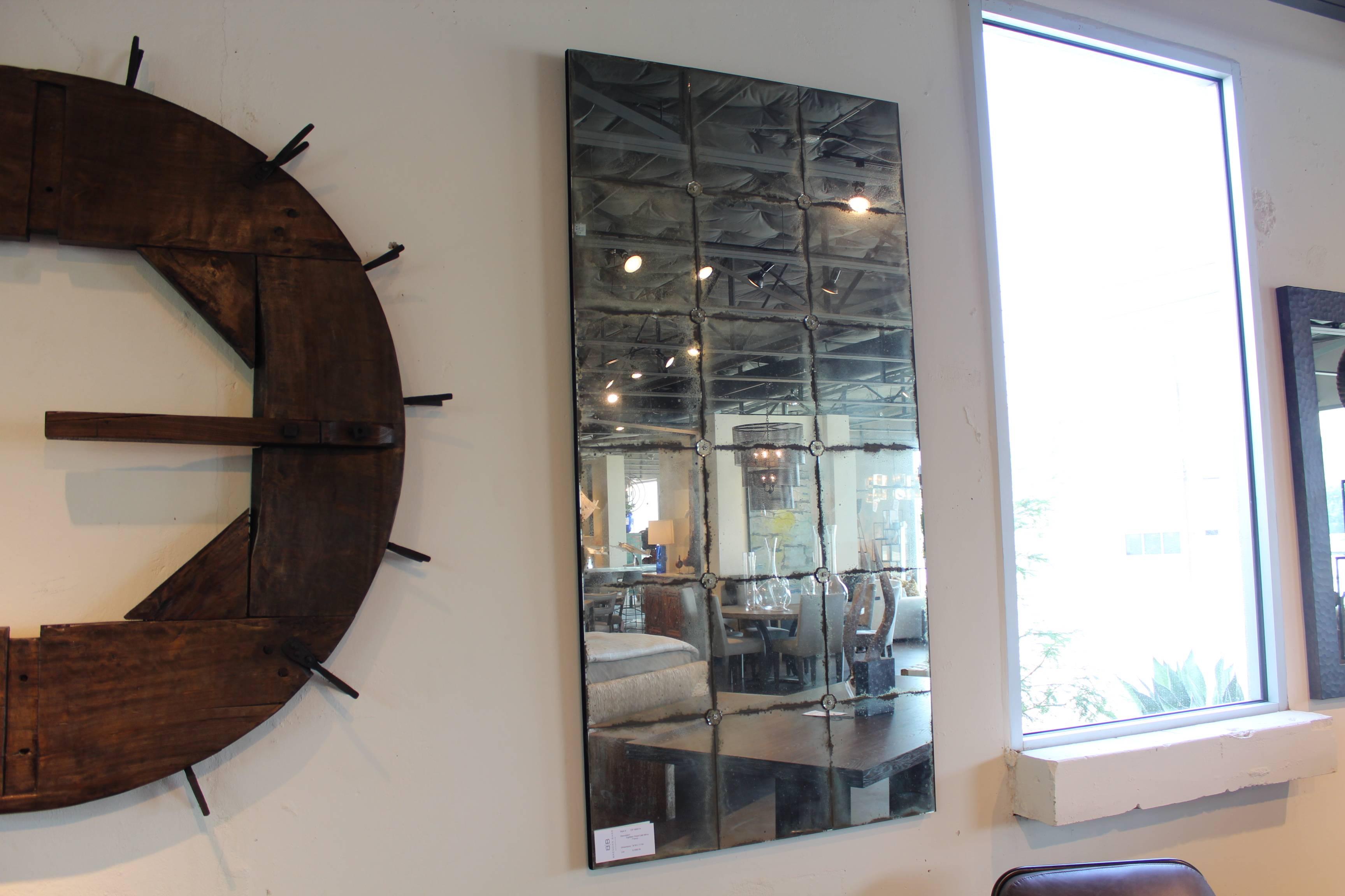 Eighteen panel cafe mirror from France.