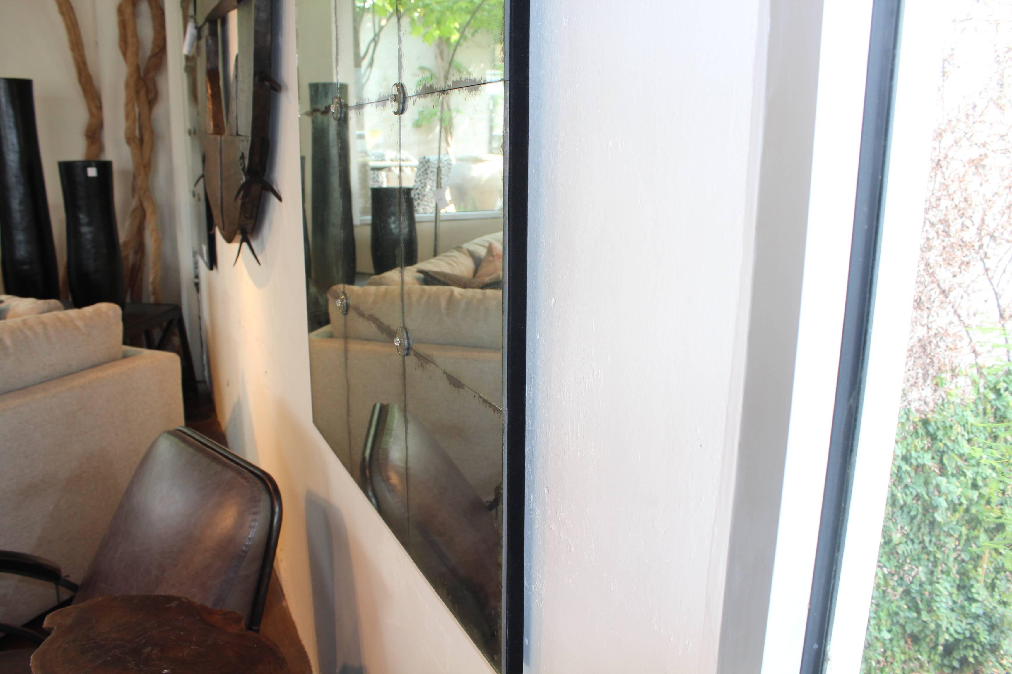 French Eighteen Panel Cafe Mirror, France