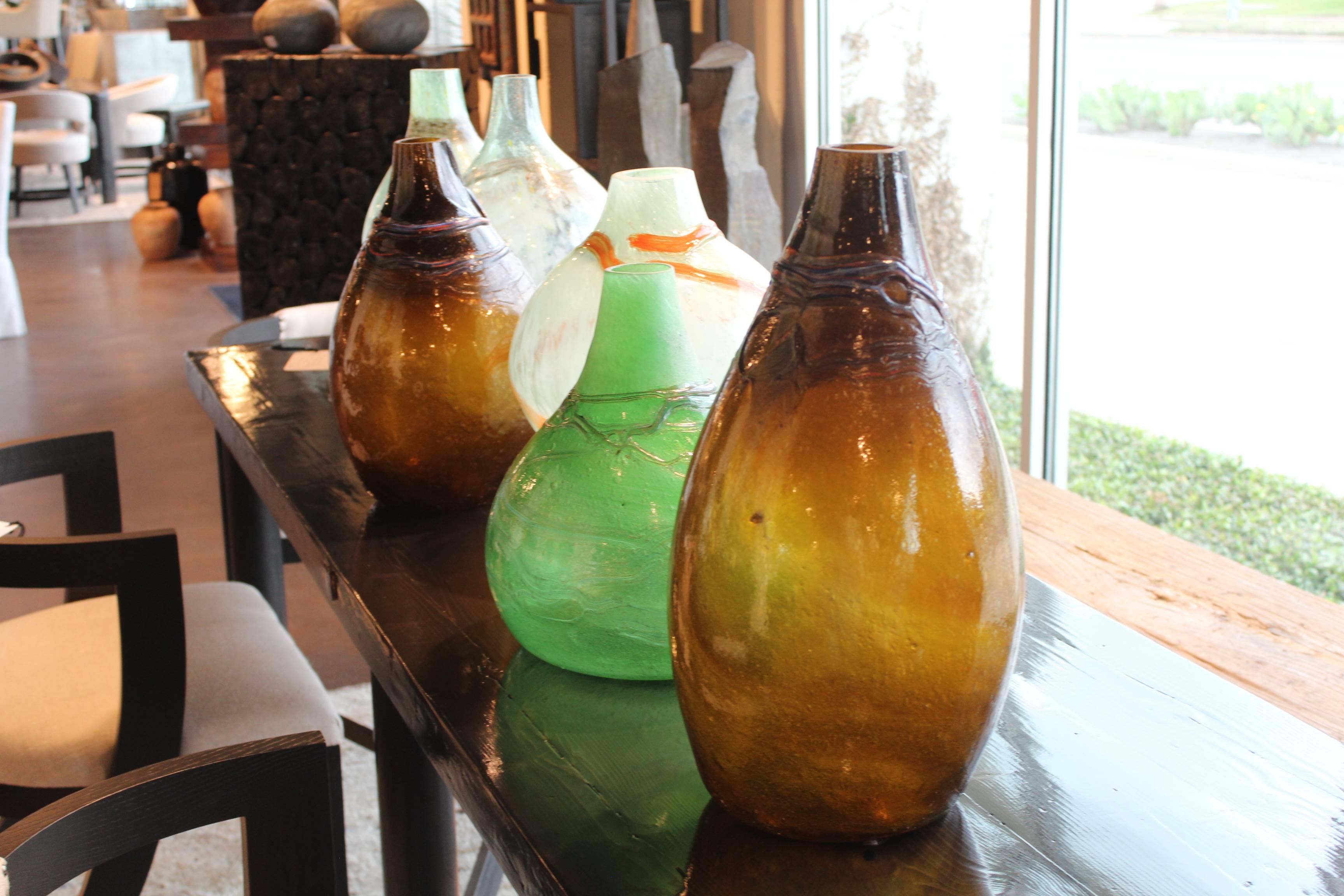 Belgian Artisan Made Handblown Jars