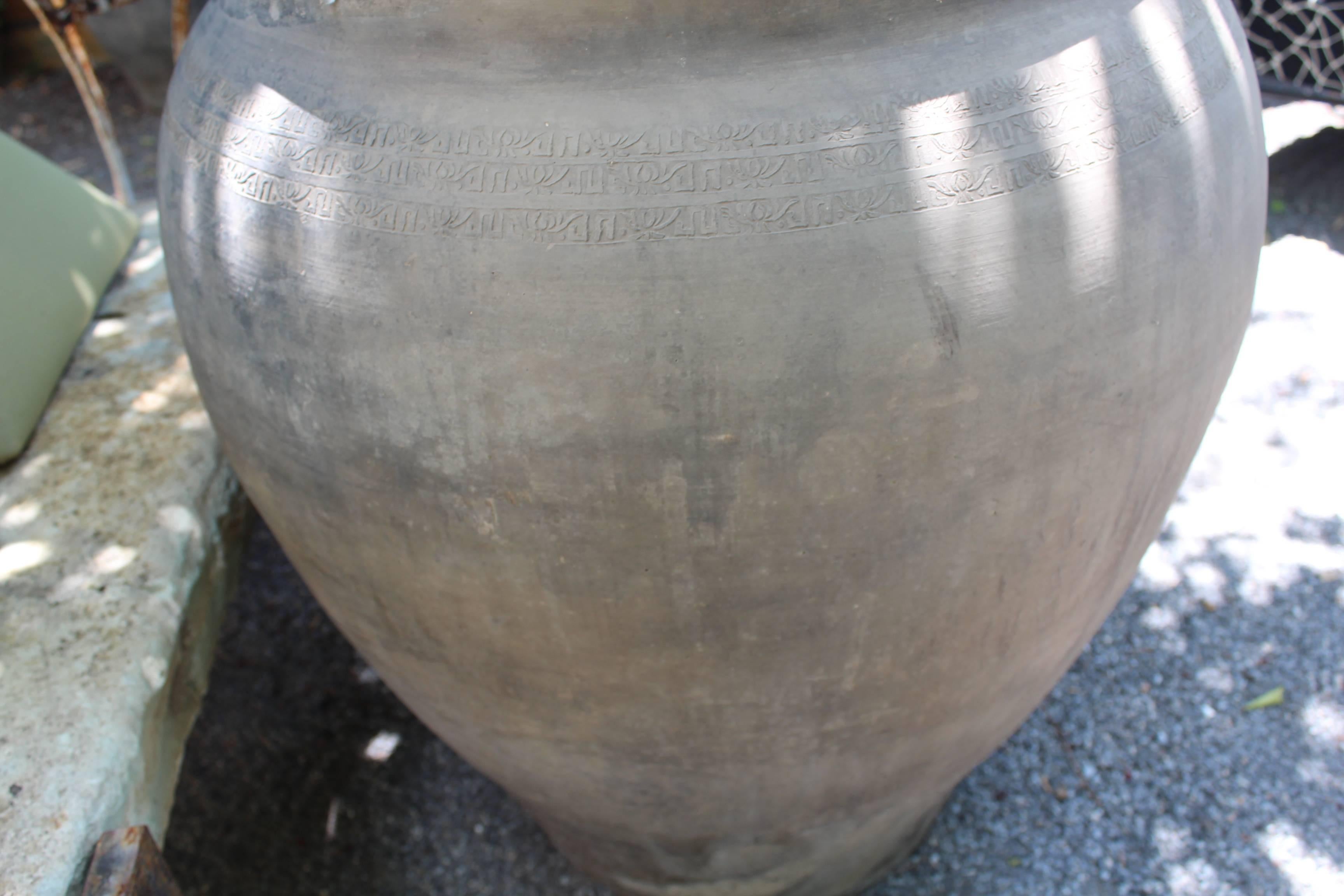 Antique terracotta storage jar.