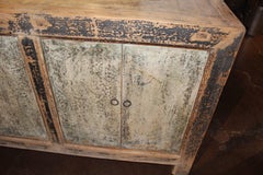 Antique Elm Server in Original Paint Patina