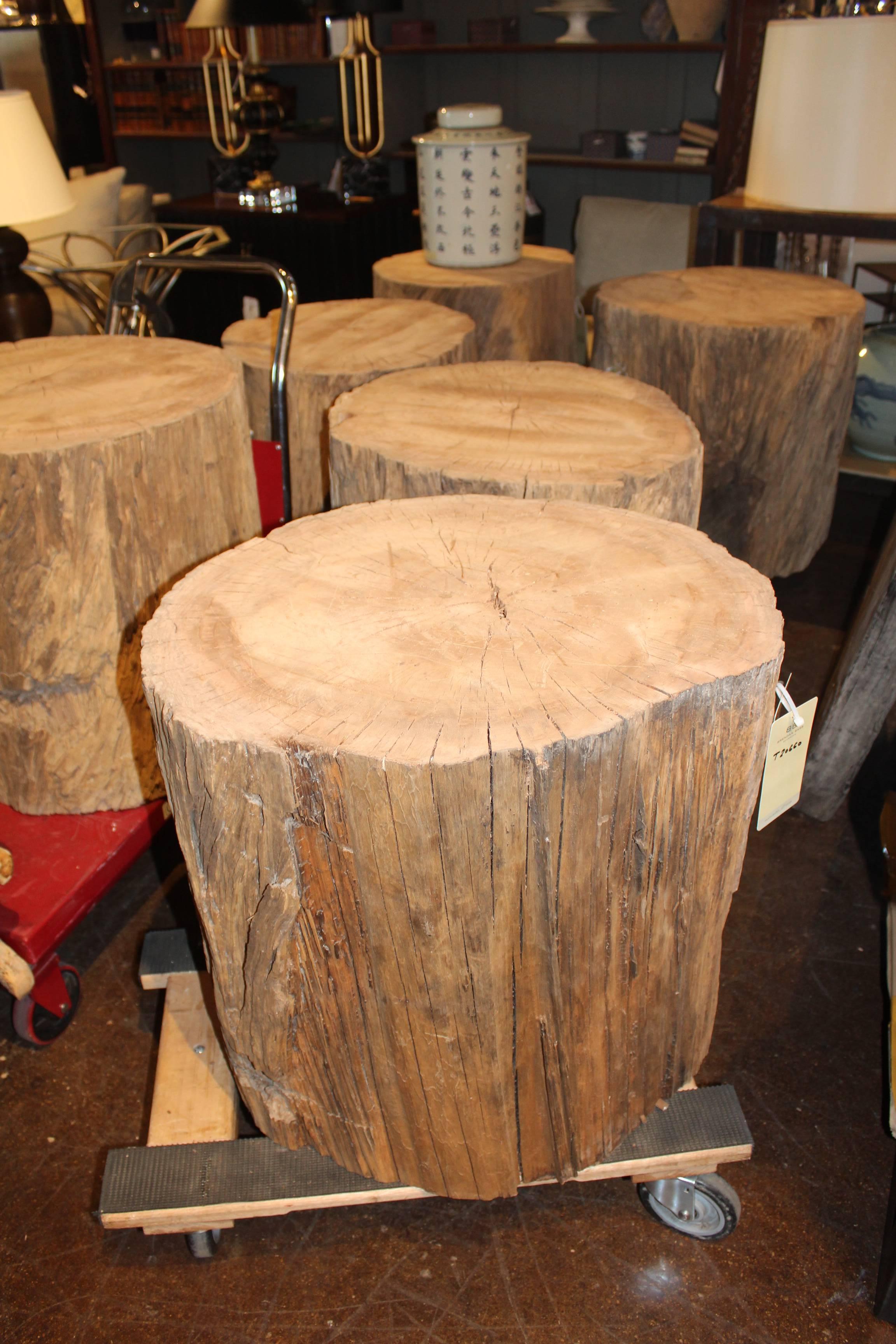 American Oak Section as End Table from the Bass Farm in North Carolina