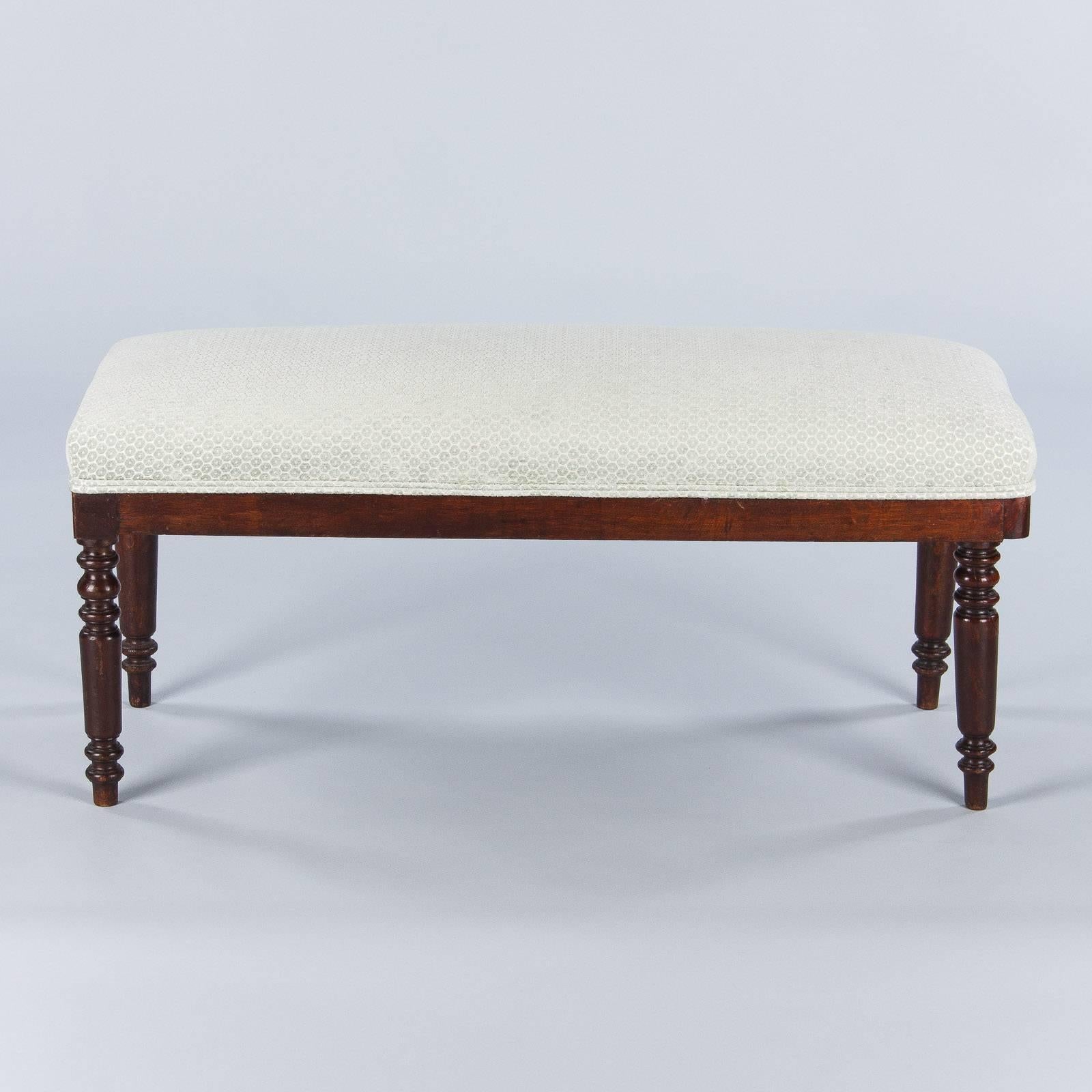 French Louis Philippe Style Upholstered Bench, Early 1900s 1