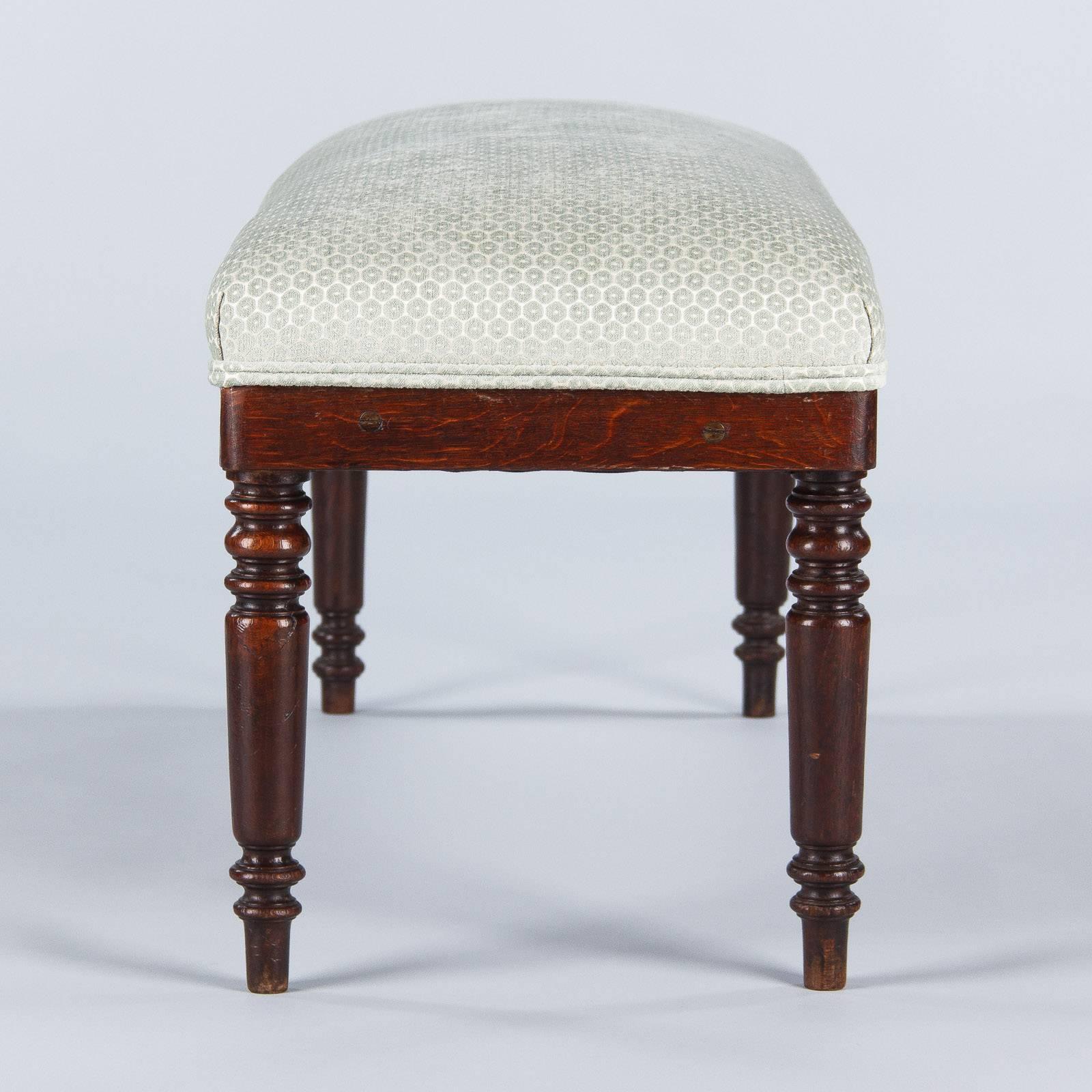 French Louis Philippe Style Upholstered Bench, Early 1900s 3
