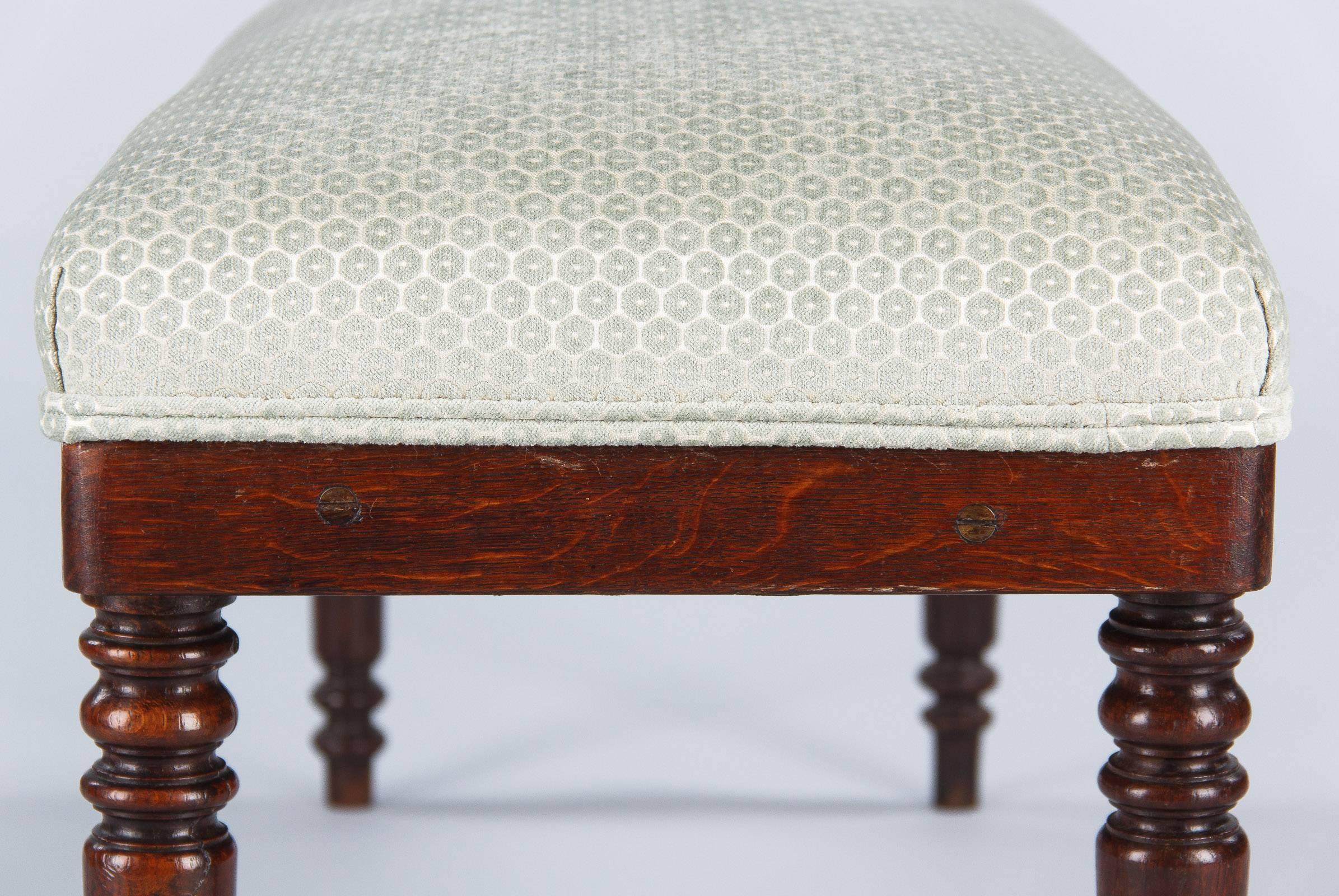 French Louis Philippe Style Upholstered Bench, Early 1900s 4