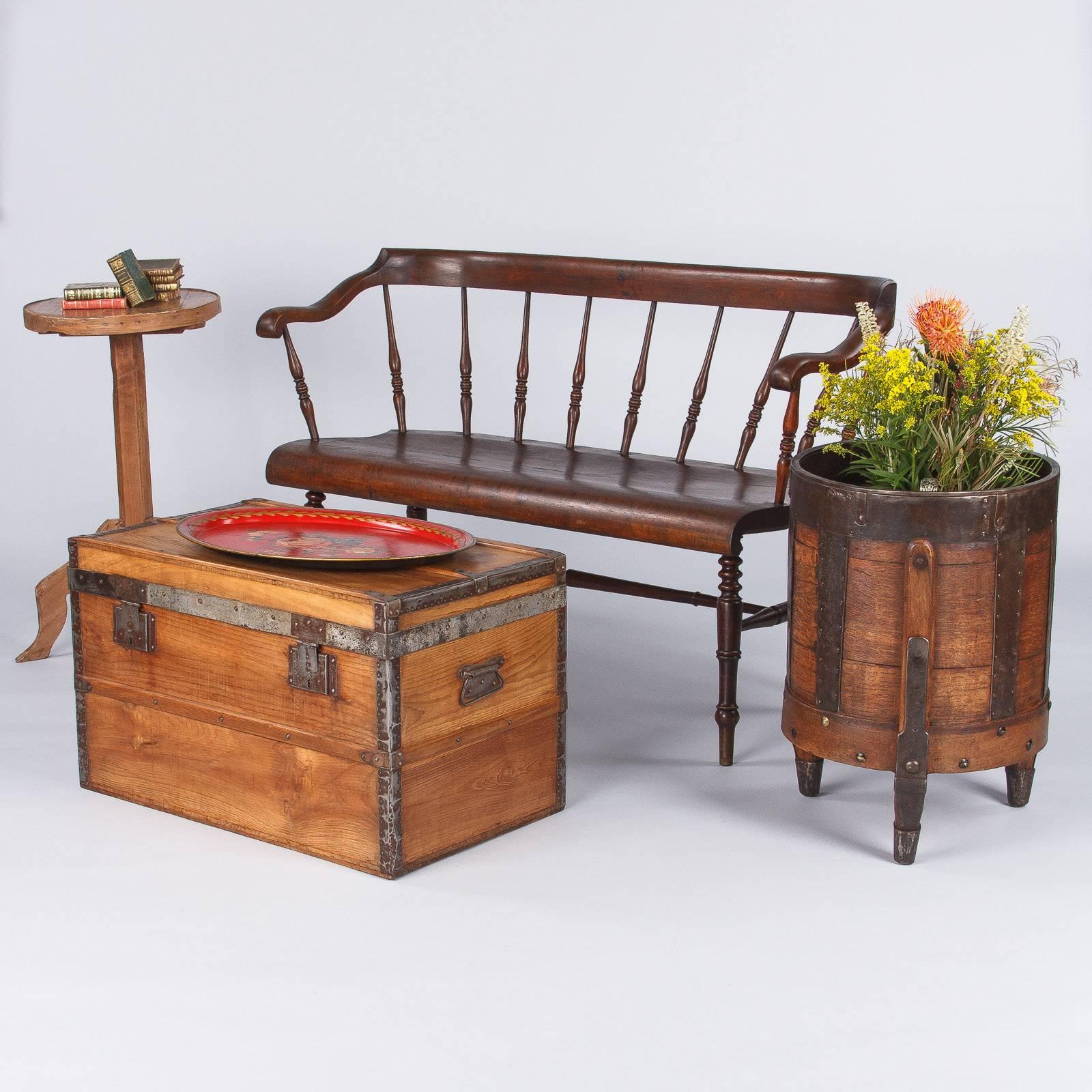 Arts and Crafts Bentwood Bench by Baumann, France, 1920s