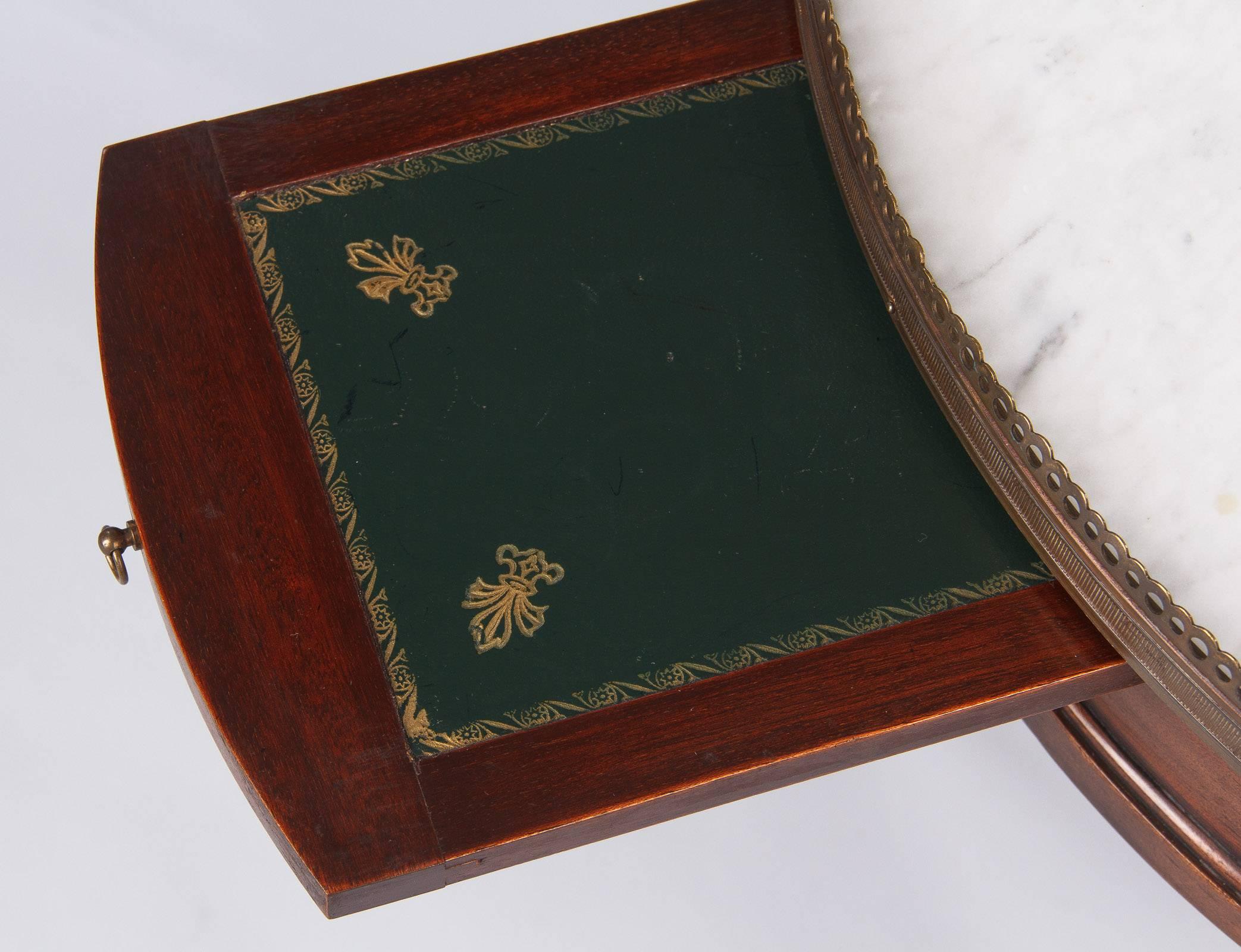 Louis XVI Style Marble-Top Coffee or Side Table, Early 1900s 1
