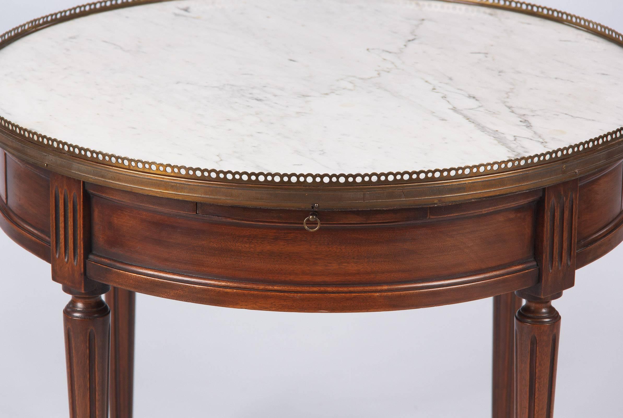 20th Century Louis XVI Style Marble-Top Coffee or Side Table, Early 1900s