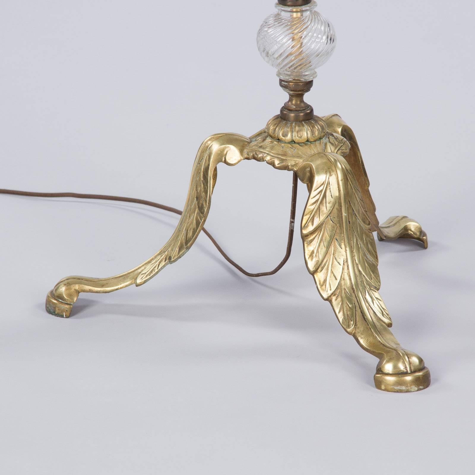 Italian Mid-Century Murano Glass and Brass Floor Lamp 3