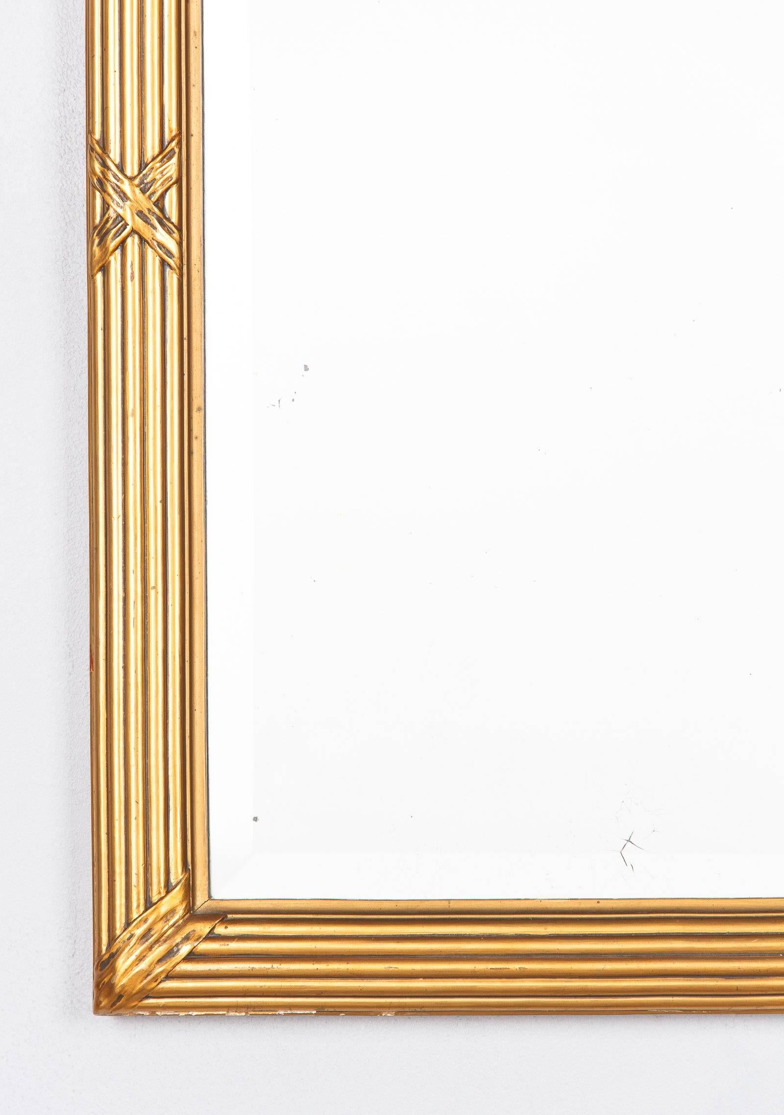 Louis XVI Style Giltwood Mirror, circa 1930s 1