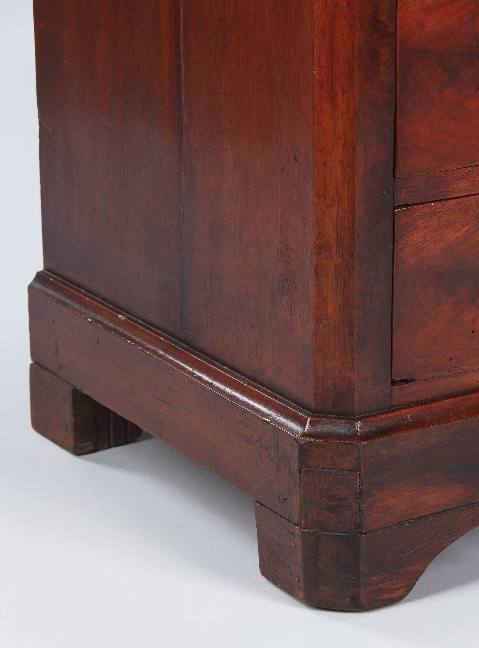 Louis Philippe Style Mahogany Chest of Drawers, Late 1800s 3
