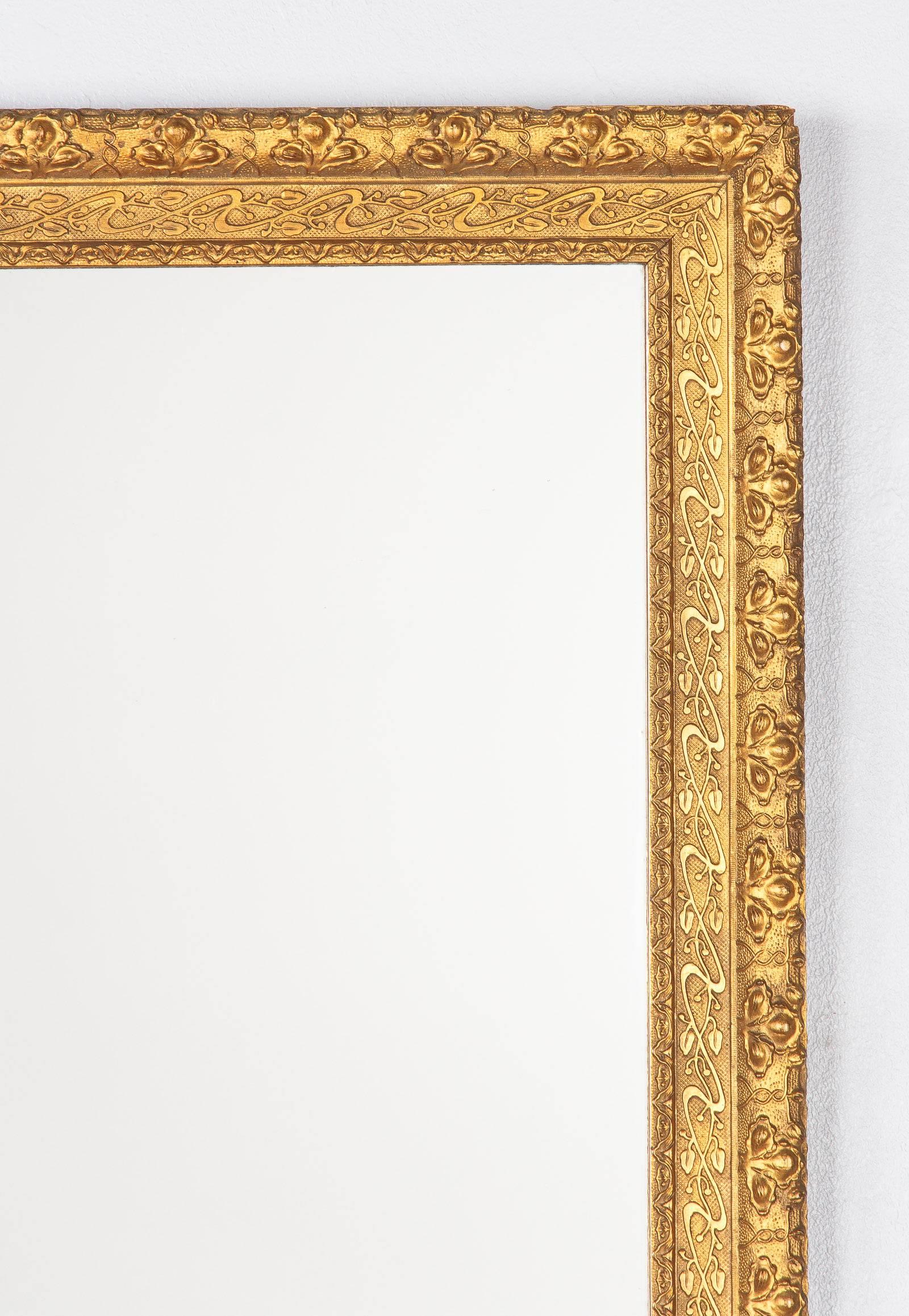 19th Century French Napoleon III Giltwood Mirror, circa 1870s