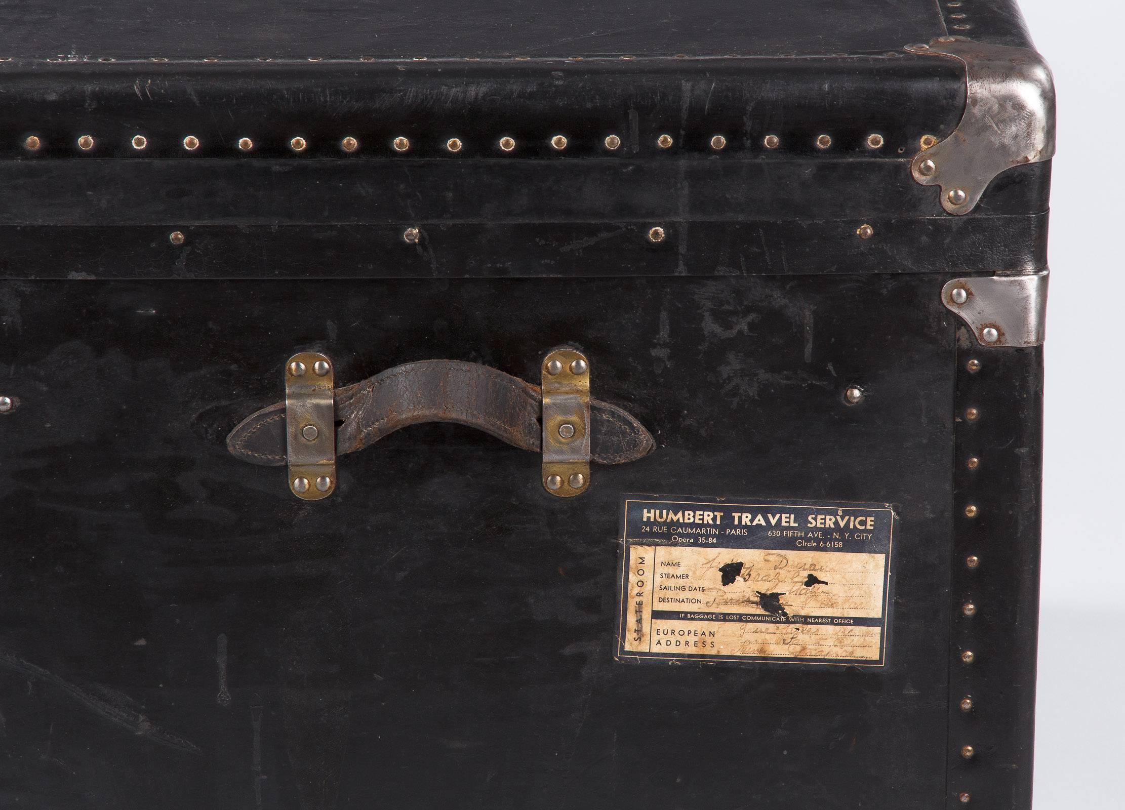 English Steamer Traveling Trunk, circa 1920s 1