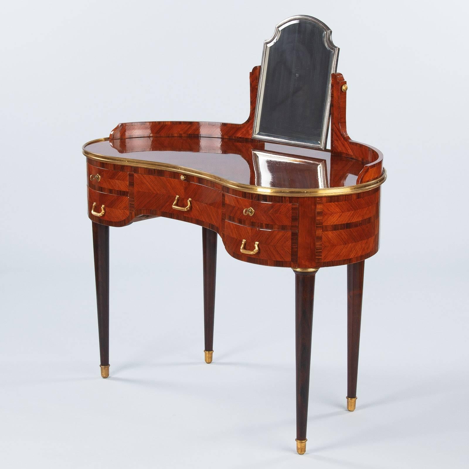Louis XVI Style Vanity Table Stamped Gustave Keller, 1890s 2