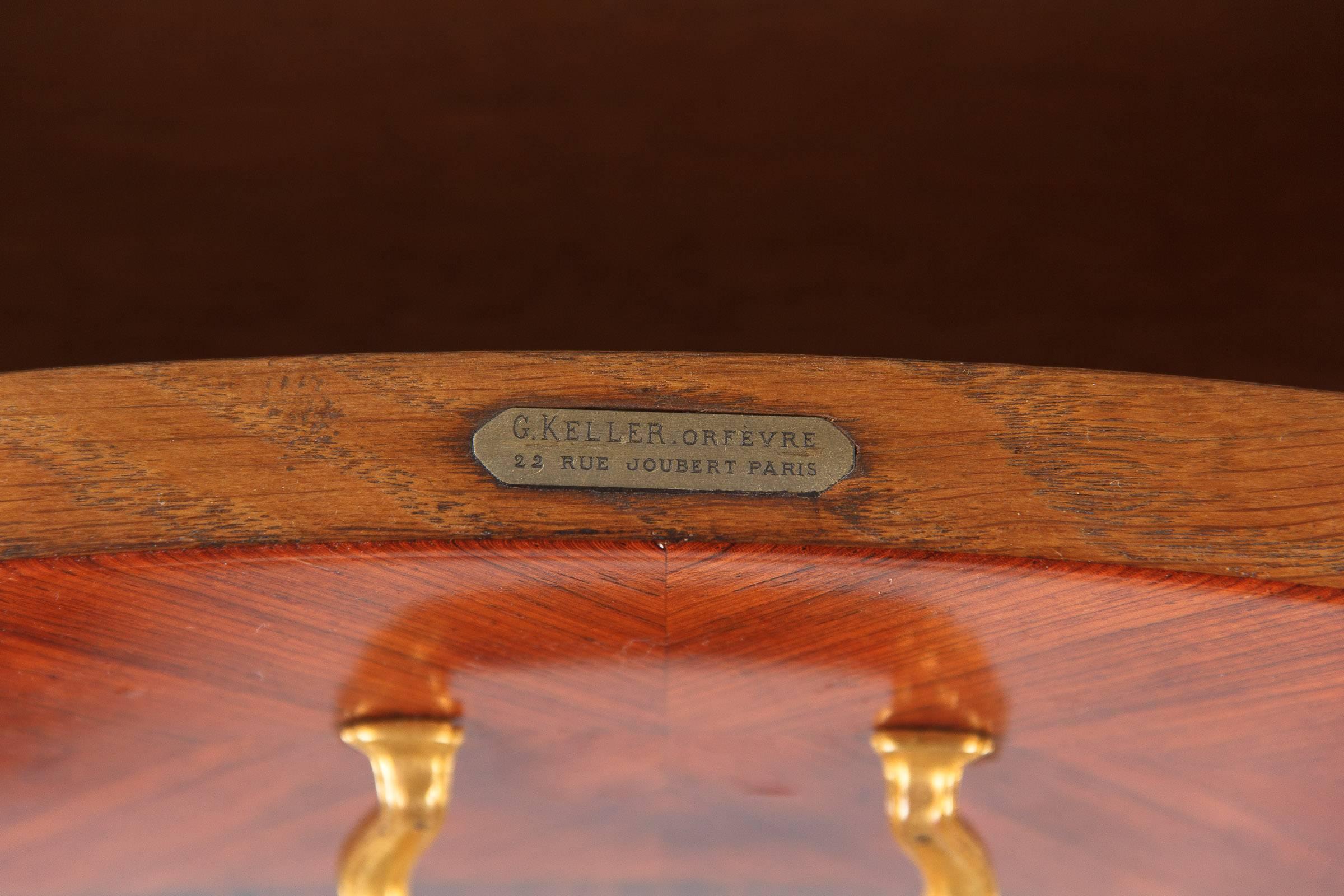 Louis XVI Style Vanity Table Stamped Gustave Keller, 1890s 1