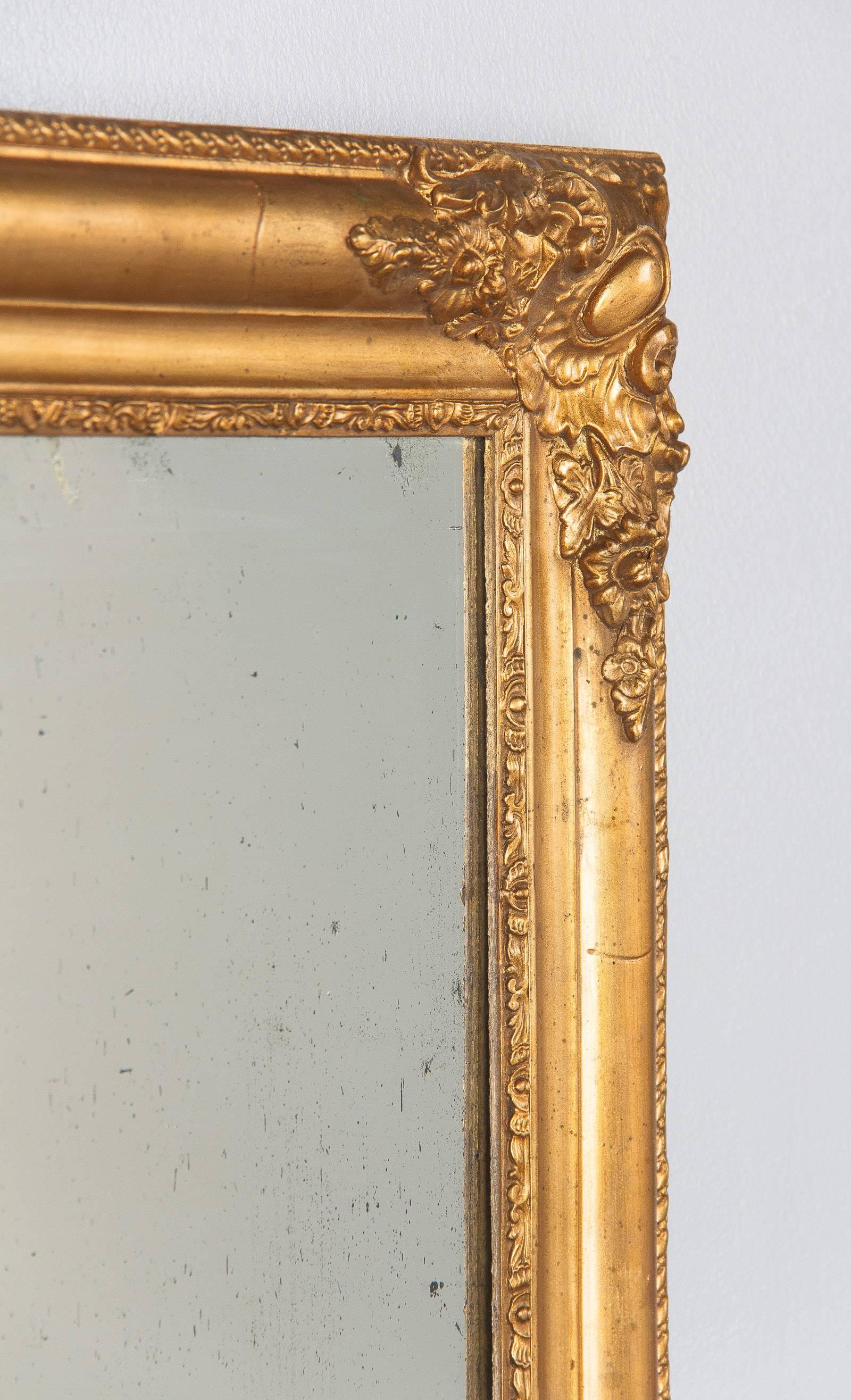 French Napoleon III Period Giltwood Mirror, circa 1870s 4